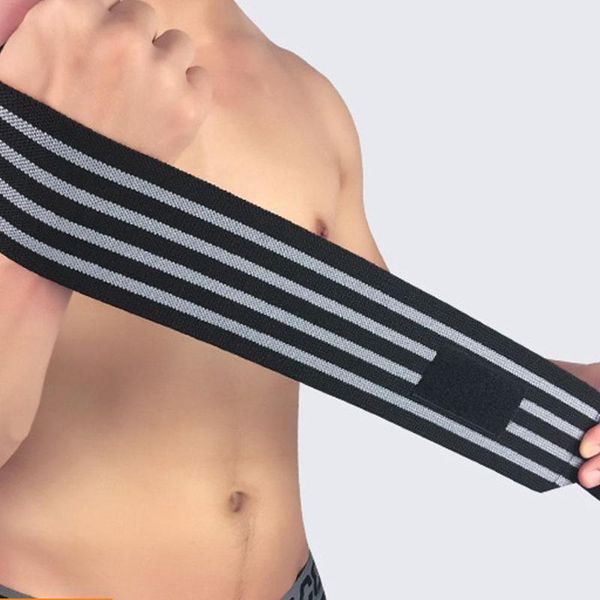 

wrist support 1pc elastic supports gym training fist straps power weight lifting wrap, Black;red