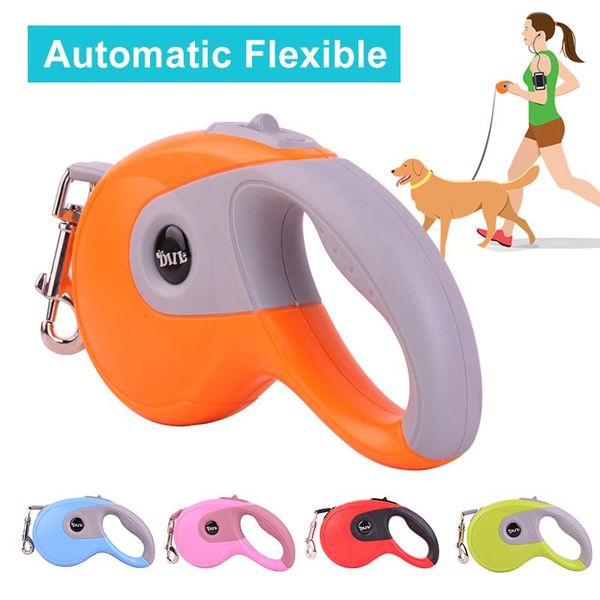 

dog collars & leashes automatic flexible pet cat leash retractable traction rope belt for small nylon puppy accessories pets products