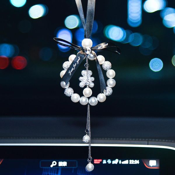 

interior decorations car pendant creative rearview mirror high-end goddess style