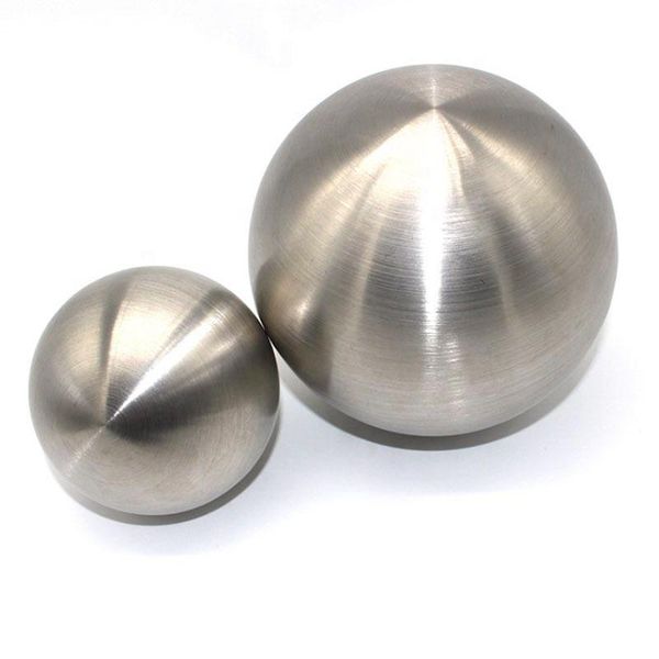 

stainless steel garden ball brush matte finished decorative metal art sphere for home yard ponds decoration decor novelty items