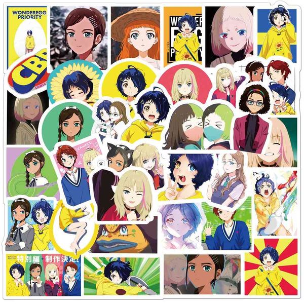 

10/30/50pcs anime wonder egg priority ohto ai cartoon stickers aesthetic decals toy luggage lapphone diy waterproof sticker car