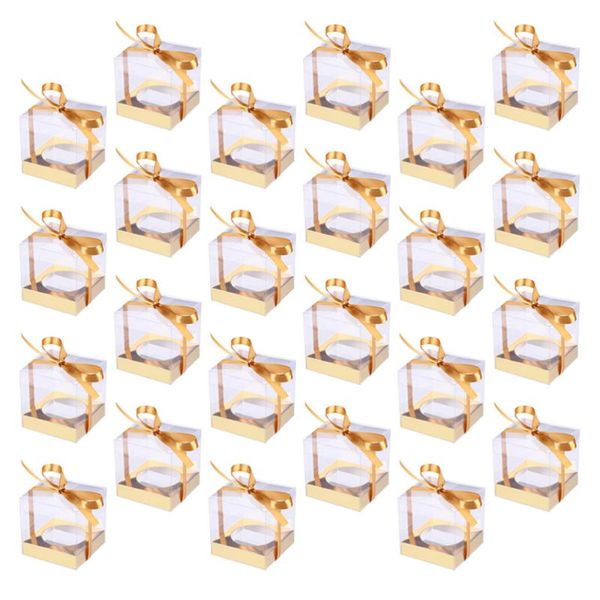 

gift wrap 24 pcs 1 bag folding packaging boxes nougat candy with ribbon