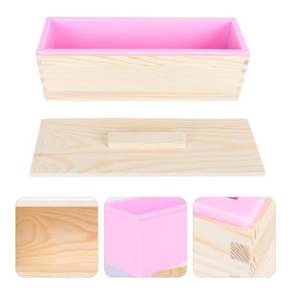 

storage bottles & jars 1 set of durable wooden box simple toast mold cold-made soap wood