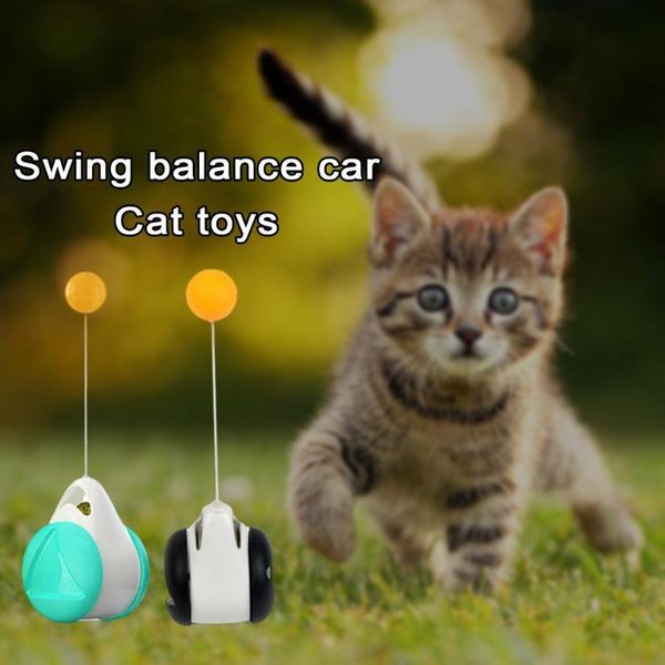 

cat toys swing balance car funny interactive toy automatic rotating puzzle intelligent chaser for cats