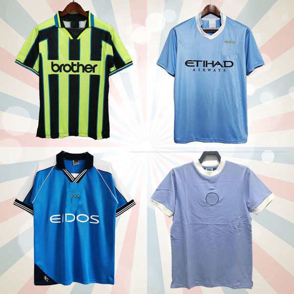 

retro city 98 11 kun agüero wembley jan classic men soccer jersey 12 clough allsopp wright jobson dzeko balotelli tevez football shirts, Black;yellow