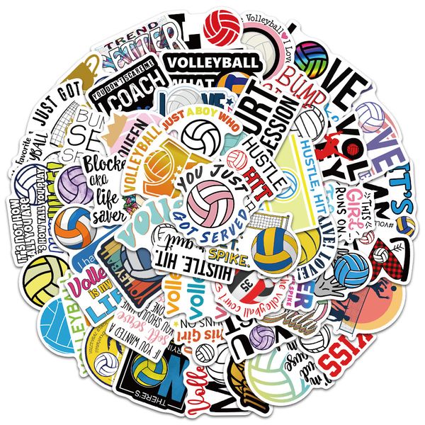 

50 pcs mixed graffiti skateboard stickers volleyball sports game time for car lapfridge helmet pad bicycle bike motorcycle ps4 book guitar p