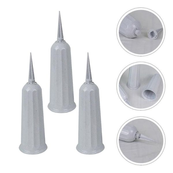 

3pcs grave cone vase simulation flower container graveside vases