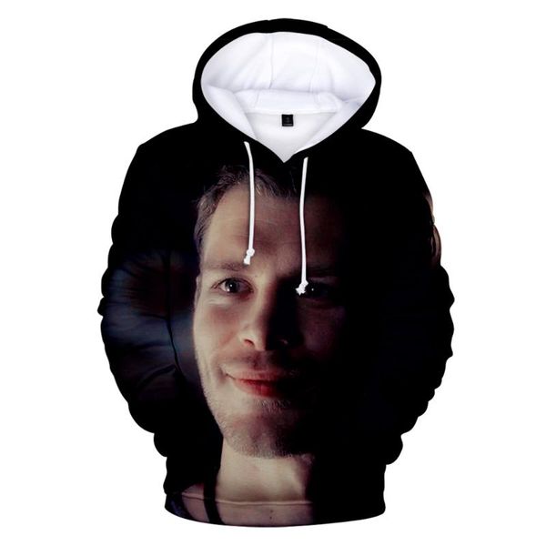 

men's hoodies & sweatshirts trendy hip hop niklaus mikaelson 3d men/women oversized hoodie the originals sweatshirt pullover, Black