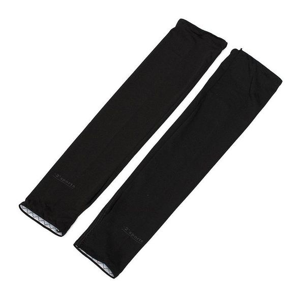 

elbow & knee pads quality summer arm warmers fingerless sun protection bike car sleeve (black), Black;gray