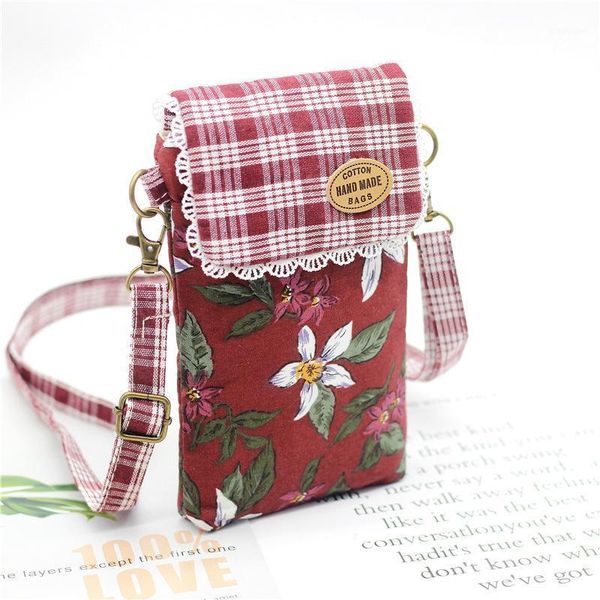 

cotton floral women hand made coin purse children organizer wallet money bag mini phone pouch bolsa carteira feminina for girls, White