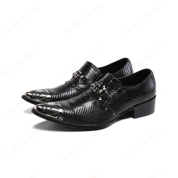 Sapatos de festa de negócios casuais para homens tendências plus size dedo pontada de pé de pele de pele de cerda de pele de couro apartamentos homem casamento blazer sapatos de Oxford