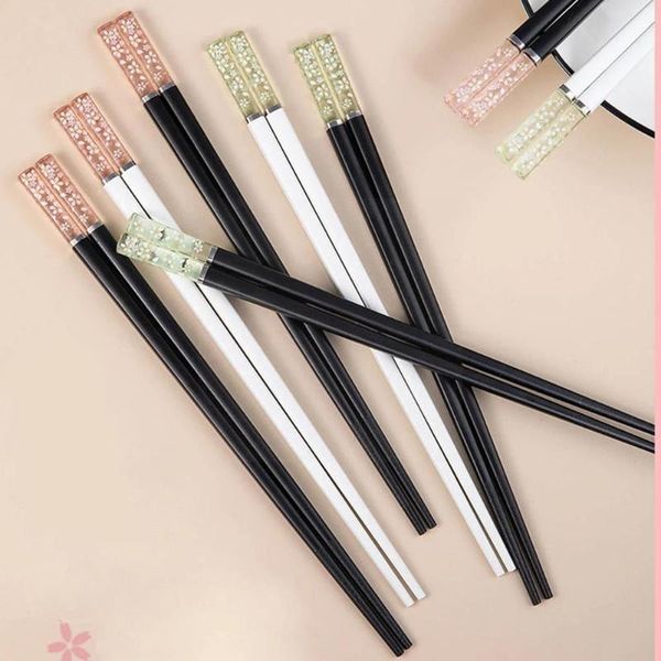 

chopsticks creative net red nordic face value japanese alloy non-slip household high china temperature chopstick a6b7
