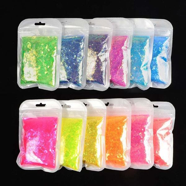 

nail glitter pigment art decoration symphony sequin powder, Silver;gold