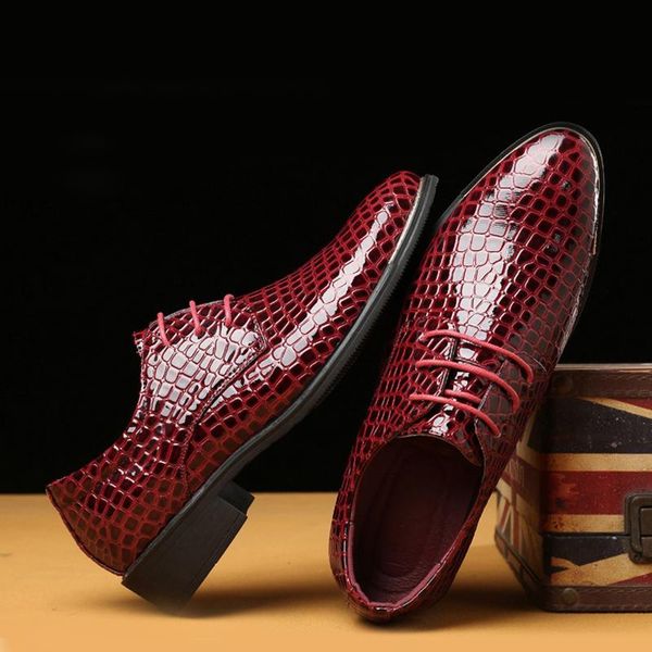 

dress shoes 2021 men's full grain leather oxford british style vintage engraved brock official men, Black