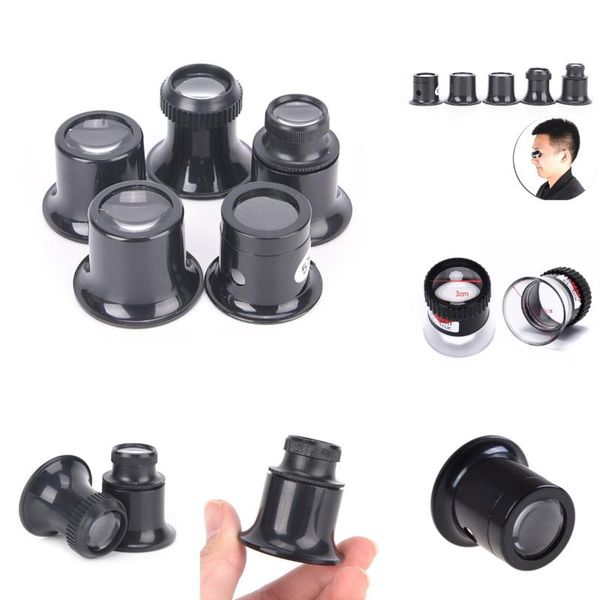 

repair tools & kits portable 5x 10x 15x 20x glass loupe lens jeweler watch magnifier tool monocular magnifying eye len kit