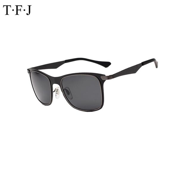 

men's luxury alloy frame polarized dark glasses driver sunglasses mirror outdoor sports sun ultraviolet prevention, White;black
