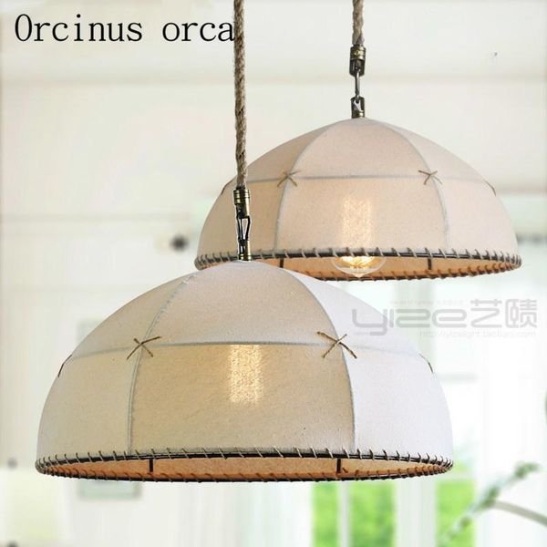 

pendant lamps american country linen chandelier restaurant bedroom cafe bar morocco creative personality