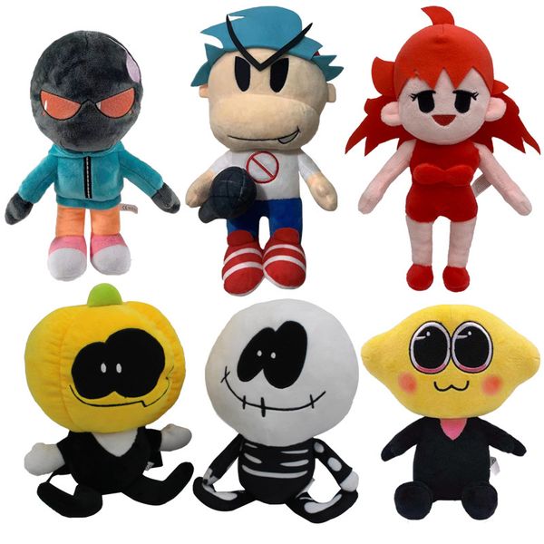 

party supplies friday night funkin plush toys spooky month skid and pump boyfriend girlfriend whitty monster stuffed doll birthday halloween