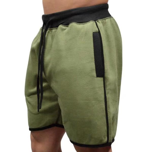 

men's shorts 2021 casual sports shorts, color-blocking zipper design, slim fitness sweatpants, White;black