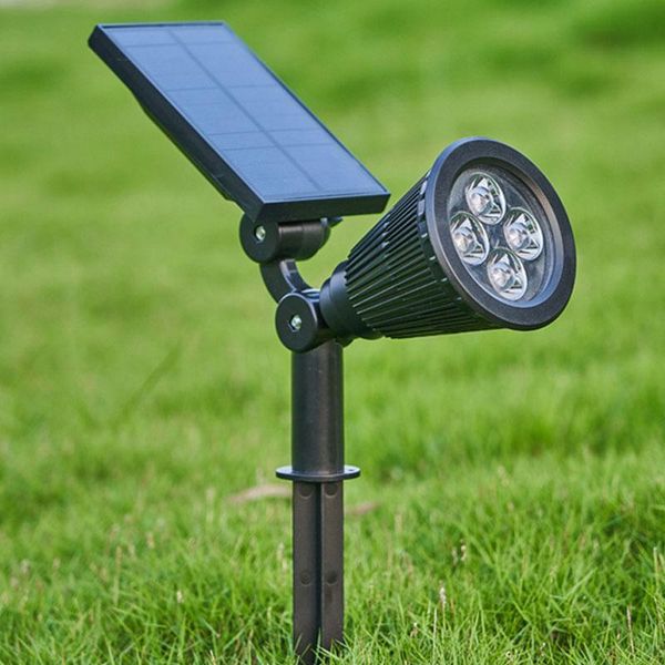

color solar spotligh outdoor led lawn flood light garden wall lamp rgb street for landscape patio backyard decor lamps