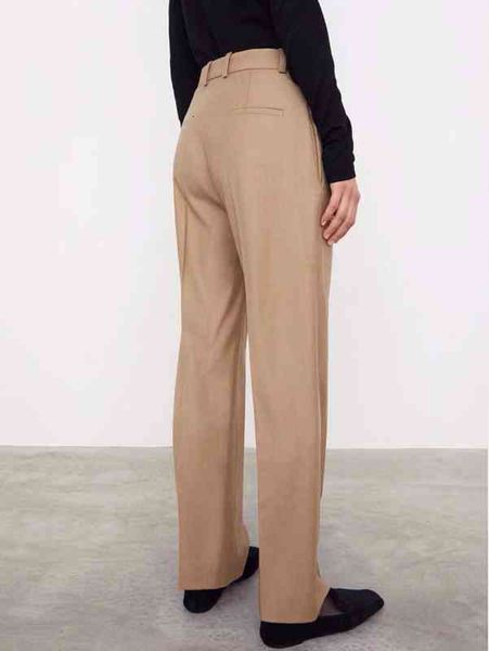 

women's pants & capris women fashion flannel suit autumn and winter ladies casual office wear trousers with pockets female clothes p0hc, Black;white