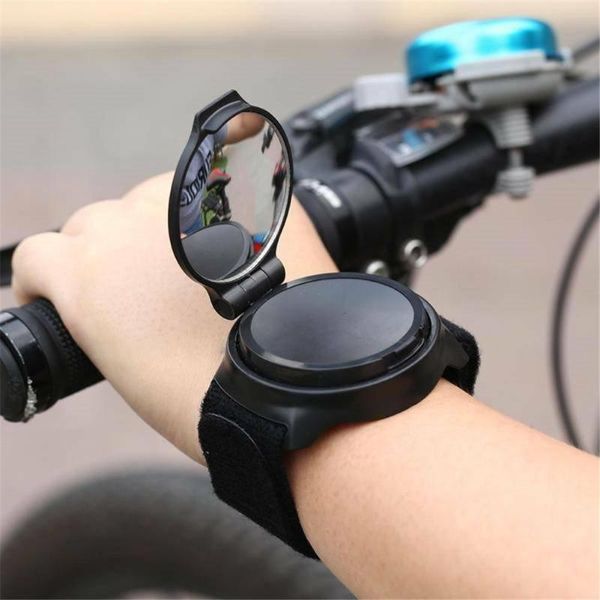 

bike groupsets bicycle 360 rotating mirror rearview arm wrist strap accessories