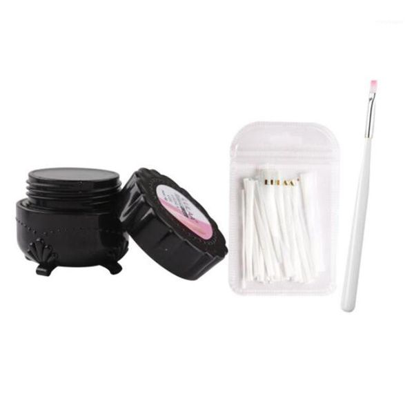 

nail extension fiber set potherapy plastic false silk paper-quick glue1, Red;pink