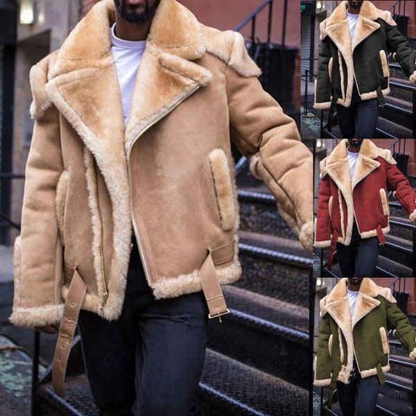 

men's suits & blazers autumn and winter fashion blazer men coat male leisure lapel straight hem zipper thickened side seam pocket only, White;black