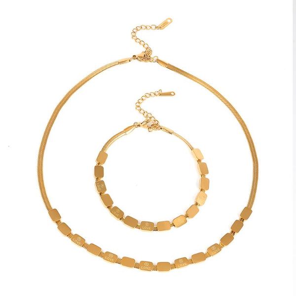 

pendant necklaces 2022 selling 316l stainless steel fashion fine jewelry charms snake bone chain choker & bracelets for women, Silver