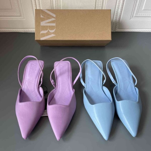 

za candy color dew heel high s summer low half tow baotou sho thin pointed sandals
