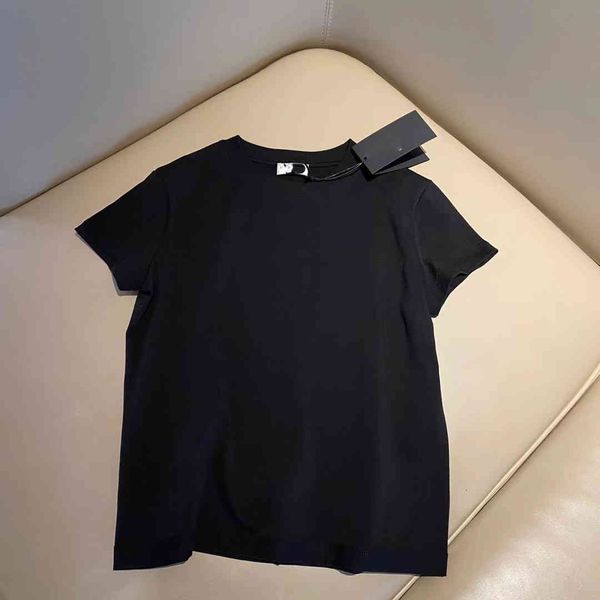 

brand women designer t shirt short sleeve t-shirt for women cotton 2021 new clothing black sml, White