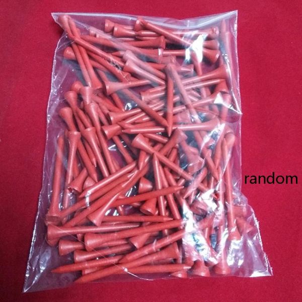 

golf training aids 100pcs colorful wooden tee long club accessories pegs tool sports random color