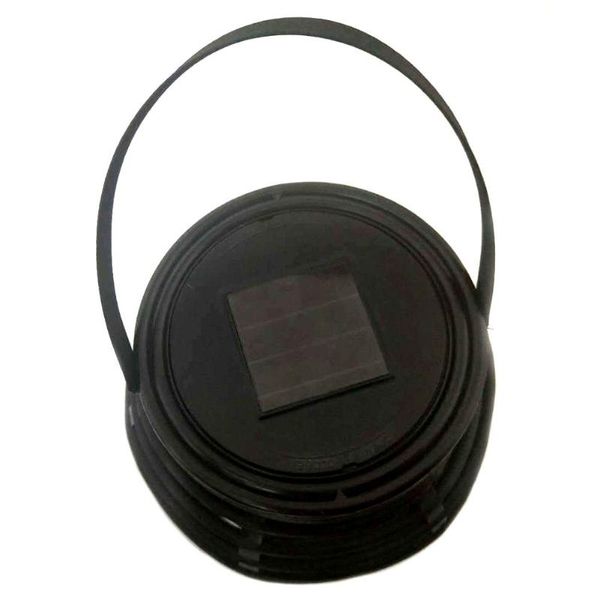 

solar lamps shgo-led lantern garden deco rattan optic black