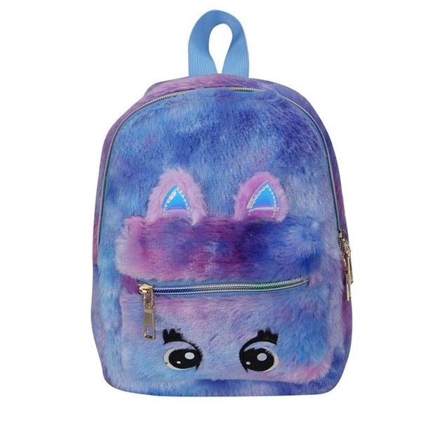 

outdoor bags women mini bag backpack vintage soft faux fur girl school shoulder rucksack travel holiday