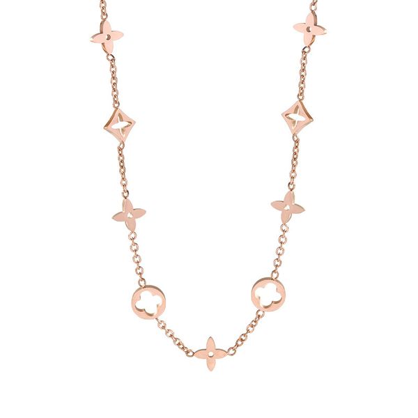 

light luxury lucky grass niche design necklace, Silver