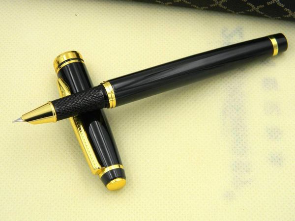 

school black gift golden f fountain pen pens