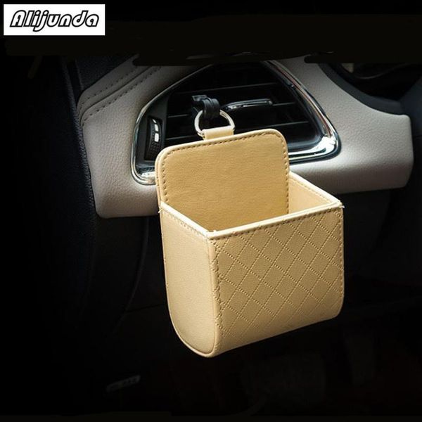 

car organizer box bag air outlet dashboard hanging leather for all series 1 2 3 4 5 6 7 x e f-series e46 e90 x1 x3 x4 x5