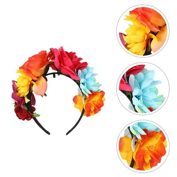

decorative flowers & wreaths 1pc floral headband hawaii styled hair accessories po props