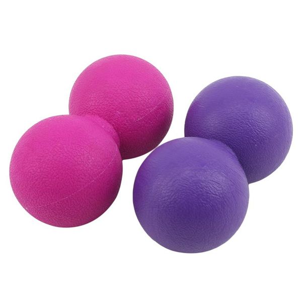 

high density lacrosse ball gym fitness therapy relax exercise peanut massage relieve stress balls