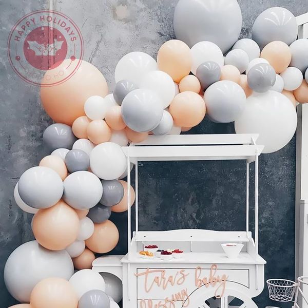 

party decoration big senior gray latex balloons colorful round inflatable helium balloon birthday wedding supplies boy ballon
