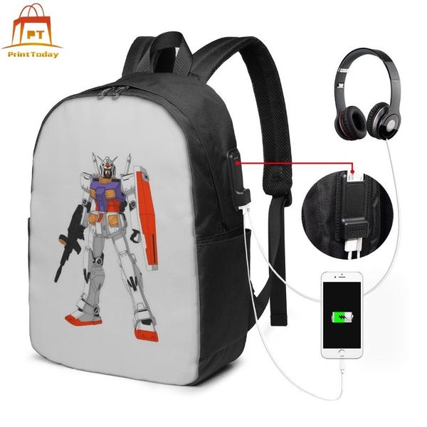 

backpack gundam rx backpacks print bag trend teenage university multi pocket bags
