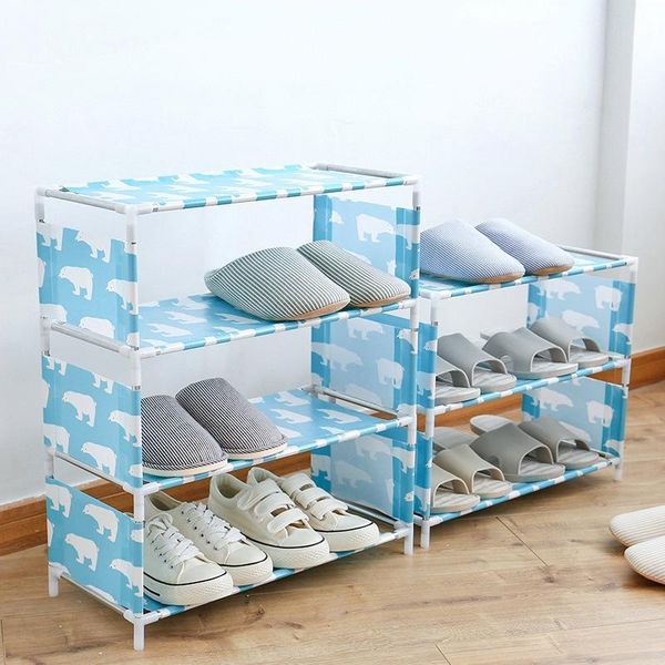

clothing & wardrobe storage sale- shoes rack hanger durable shoe organizer breathable stand shelf waterproof saving footwear space