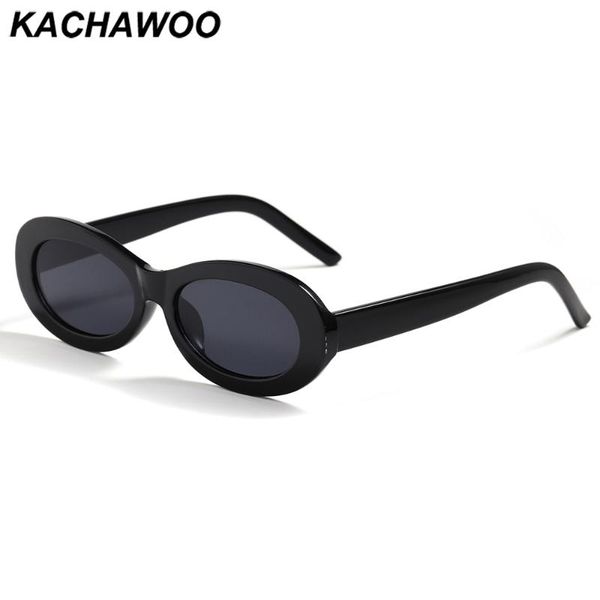 

sunglasses kachawoo oval retro men beige black leopard round sun glasses for women trending shades european style drop-, White;black