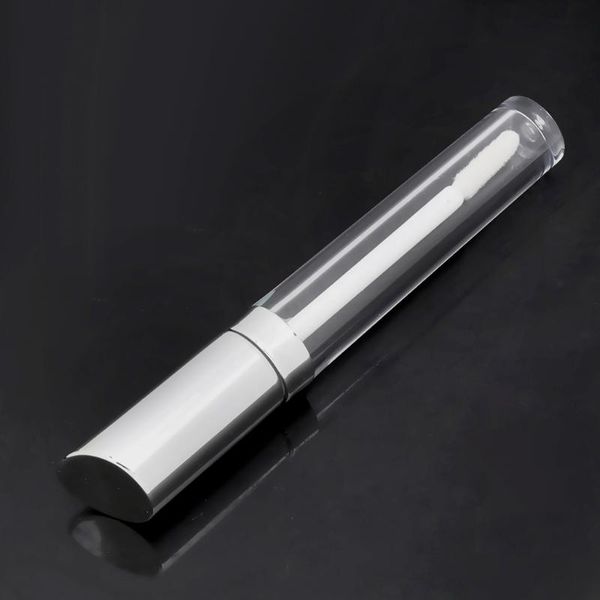 

4pcs clear empty travel lipstick lip oil vials gloss tubes bottles 5ml storage & jars