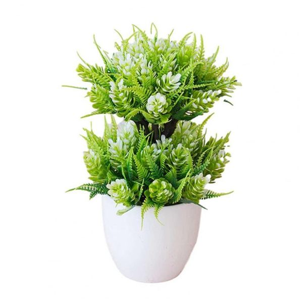 

set artificial flower dual layer design anti-fade plastic simulation potted plants for garden decorative flowers & wreaths