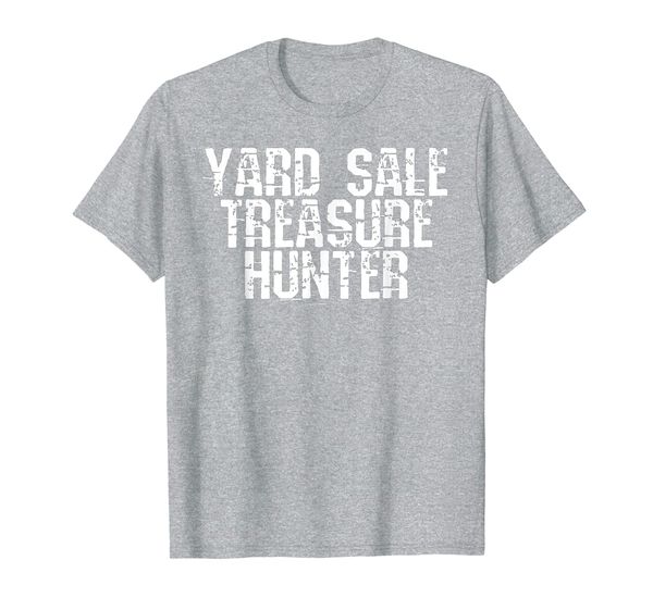 

yard sale treasure hunter t-shirt, White;black