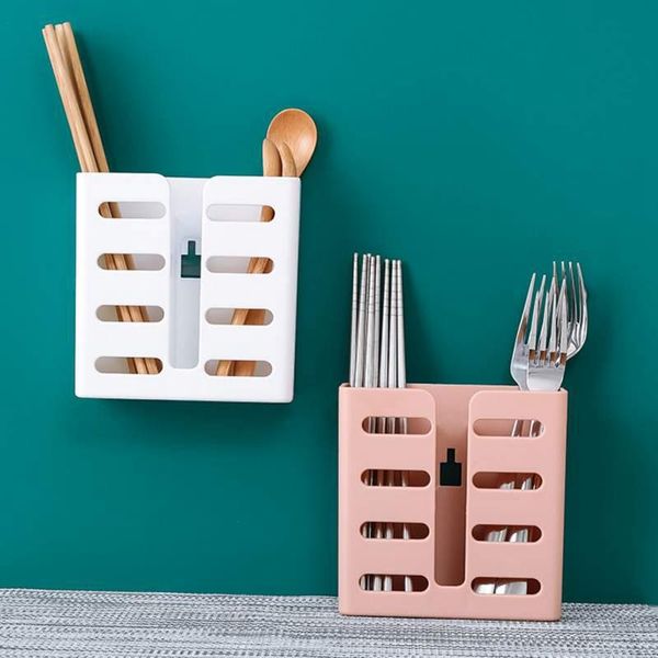 

storage bottles & jars drain chopsticks cage wall-mounted hollow out box