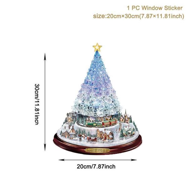 

christmas decorations window stickers for home 2021 navidad natal merry ornaments cristmas gifts happy year