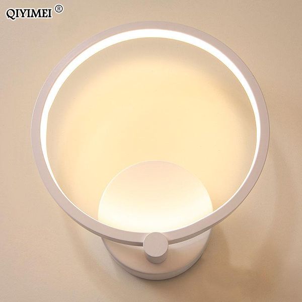 

wall lamp led lamps bedroom bedside 12w15w white frame modern simple style reading living room foyer ac90-260v bracket lighting