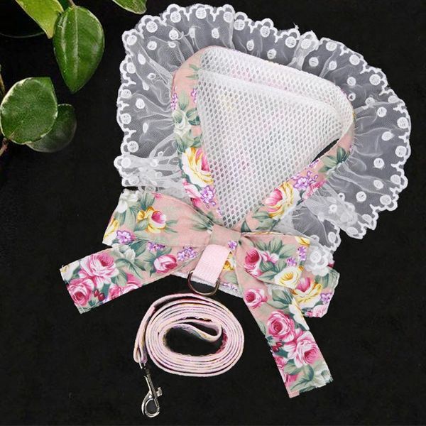 

breathable polyester no pull dog dress wing adjustable pet harness for small medium dogs cats puppy collars & leashes